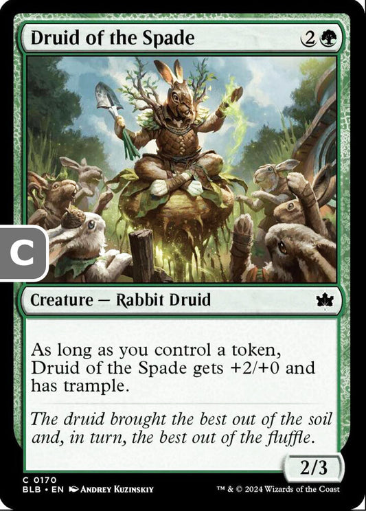 Druid of the Spade BLB Creature Rabbit Druid NM