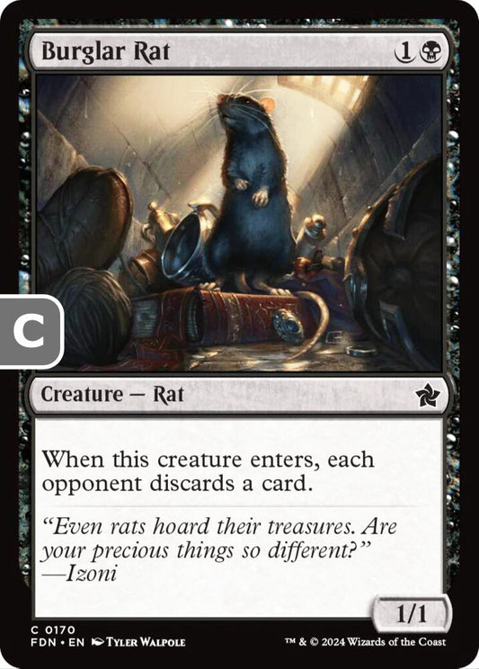 Burglar Rat FDN Creature Rat NM