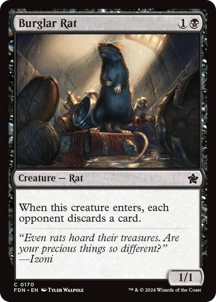 Burglar Rat FDN Creature Rat NM