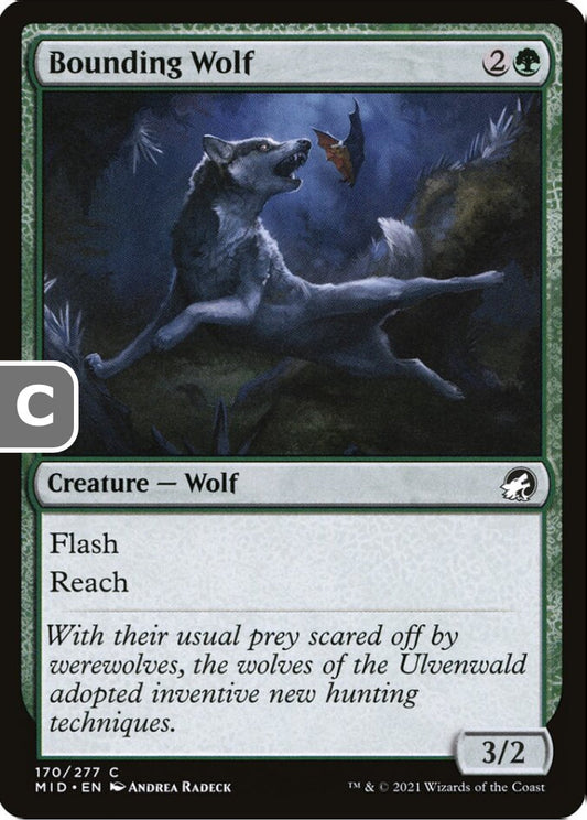 Bounding Wolf MID Creature Wolf NM
