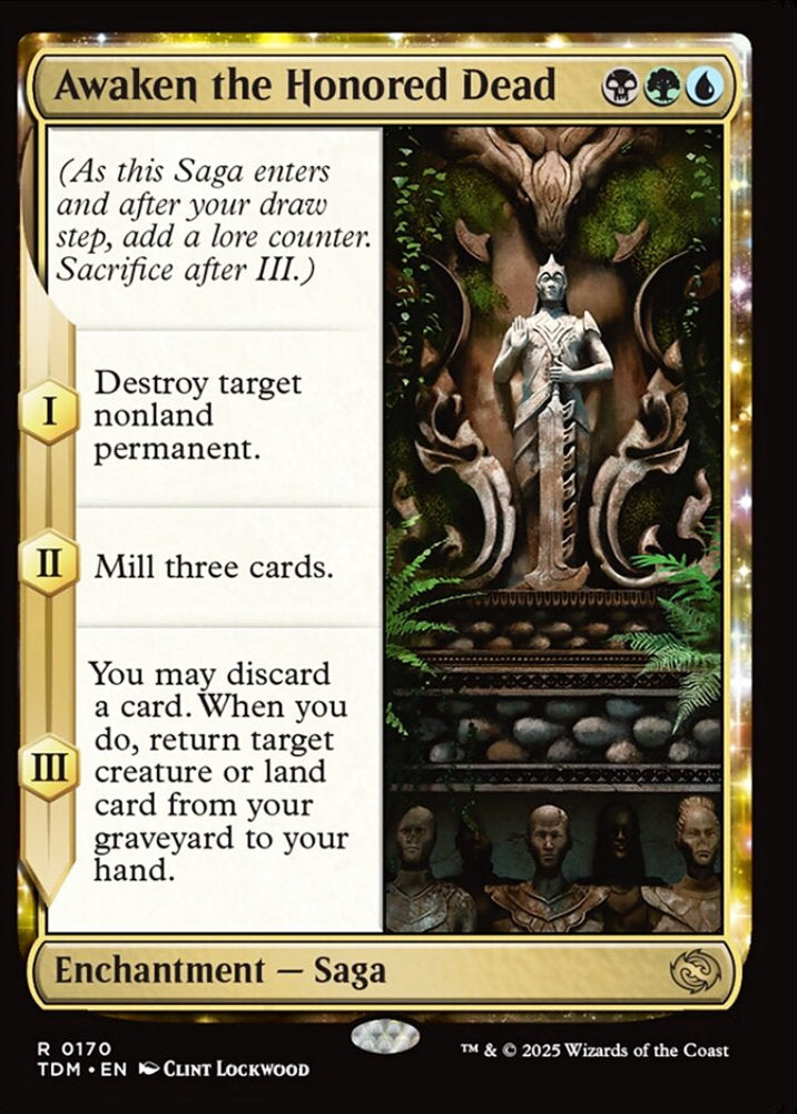 Awaken the Honored Dead TDM Enchantment Saga NM
