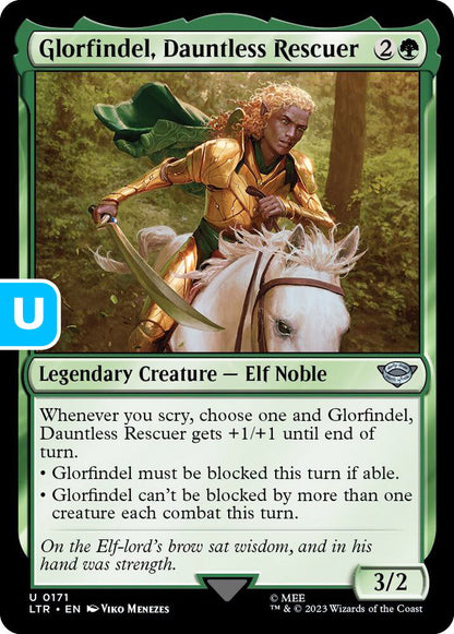 Glorfindel, Dauntless Rescuer LTR Legendary Creature Elf Noble NM