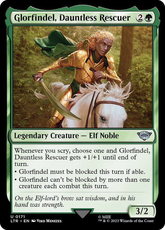 Glorfindel, Dauntless Rescuer LTR Legendary Creature Elf Noble NM