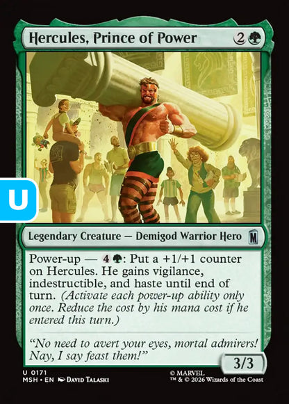 Hercules, Prince of Power MSH Legendary Creature Demigod Warrior Hero NM