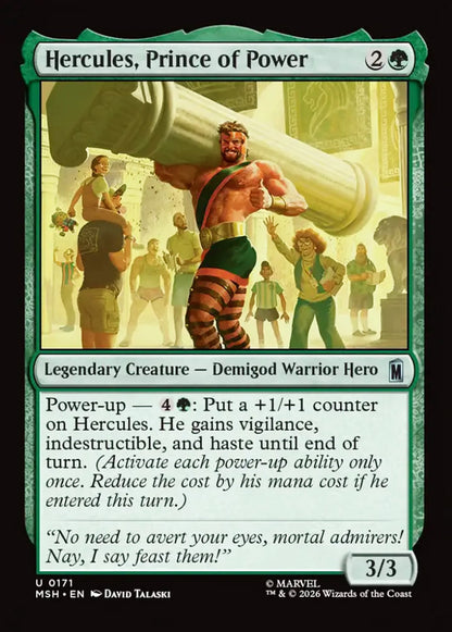 Hercules, Prince of Power MSH Legendary Creature Demigod Warrior Hero NM