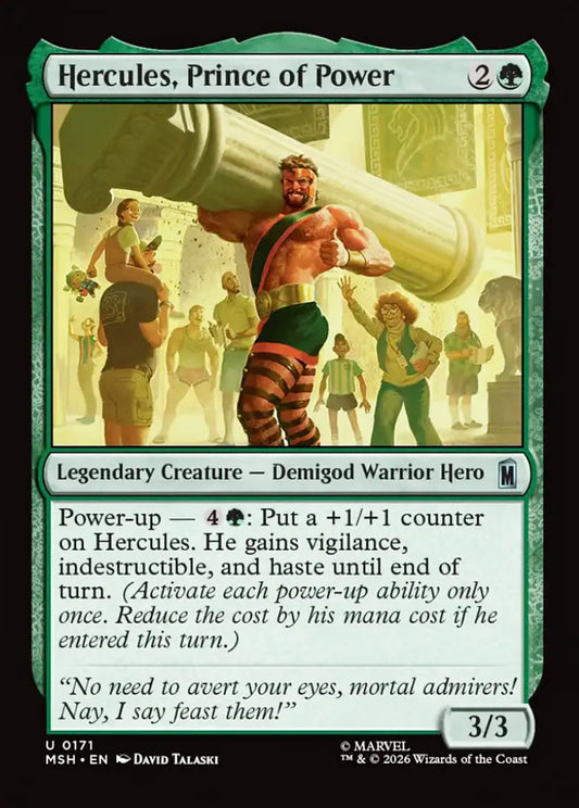 Hercules, Prince of Power MSH Legendary Creature Demigod Warrior Hero NM