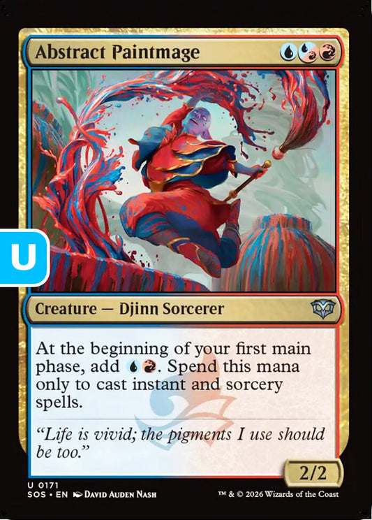 Abstract Paintmage SOS Creature Djinn Sorcerer NM
