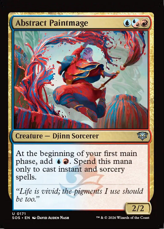 Abstract Paintmage SOS Creature Djinn Sorcerer NM