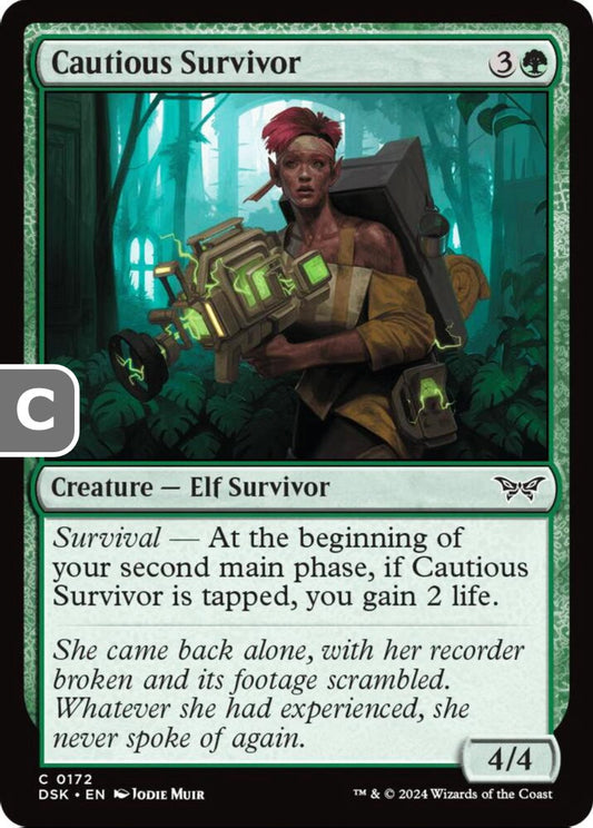Cautious Survivor DSK Creature Elf Survivor NM
