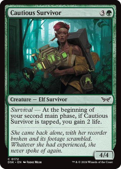 Cautious Survivor DSK Creature Elf Survivor NM
