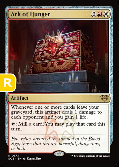 Ark of Hunger SOS Artifact  NM
