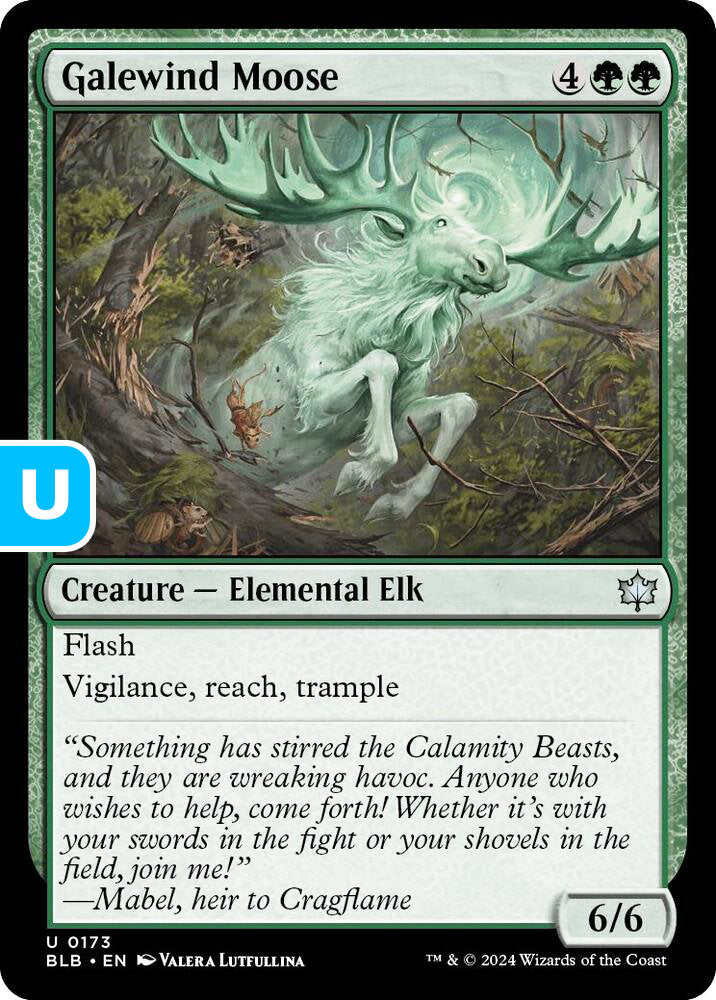 Galewind Moose BLB Creature Elemental Elk NM