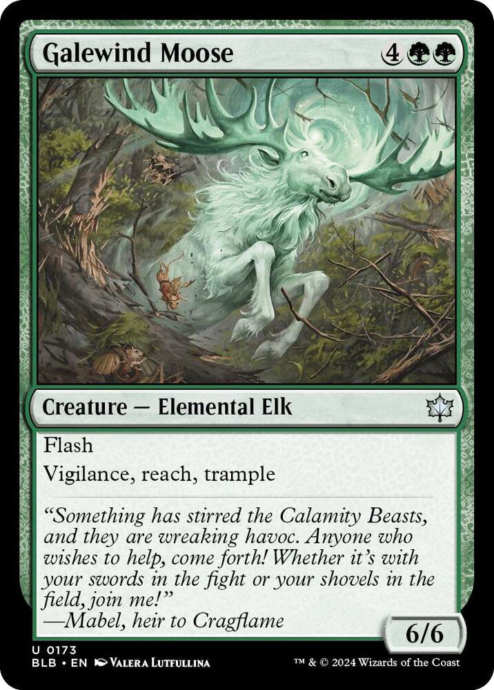 Galewind Moose BLB Creature Elemental Elk NM