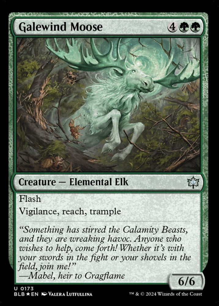 Galewind Moose BLB Creature Elemental Elk *Foil* NM