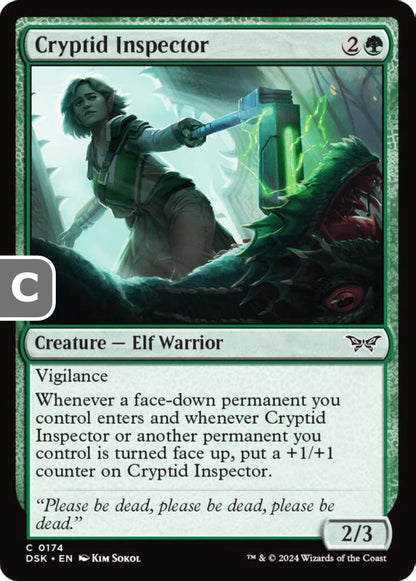 Cryptid Inspector DSK Creature  Elf Warrior NM