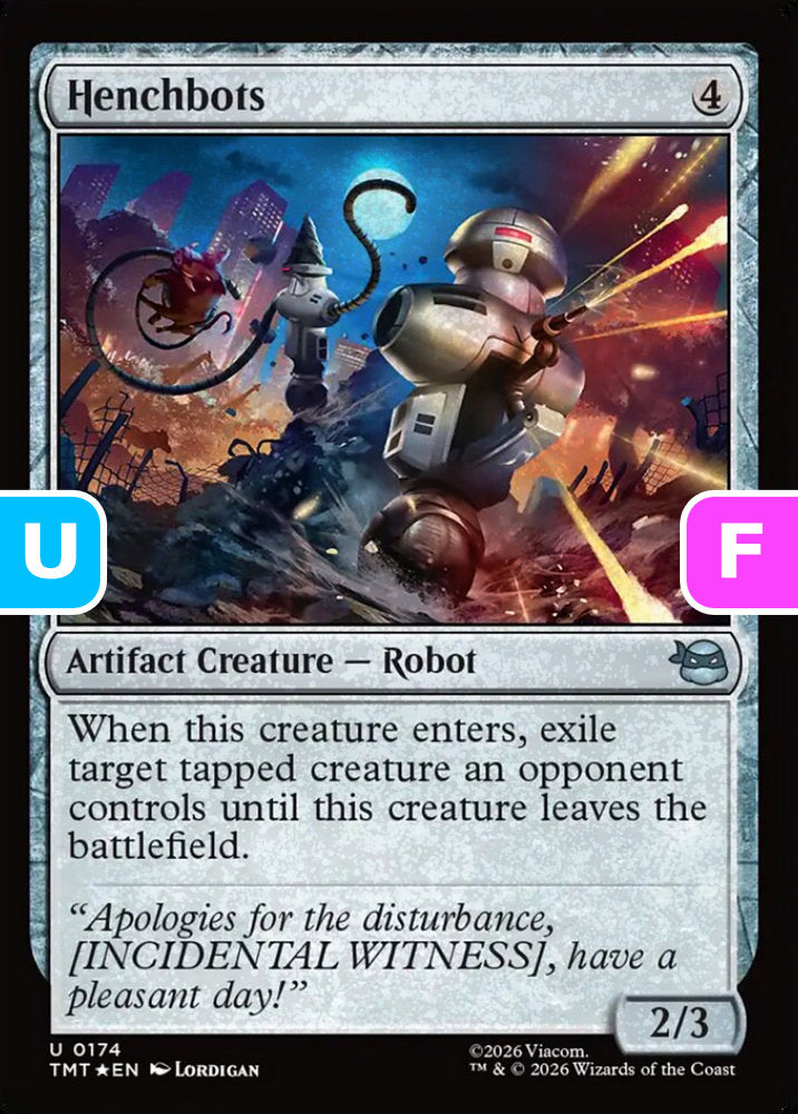 Henchbots TMT Artifact Creature  Robot *Foil* NM