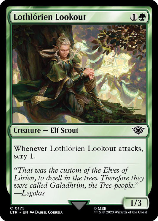 Lothlorien Lookout LTR Creature Elf Scout NM