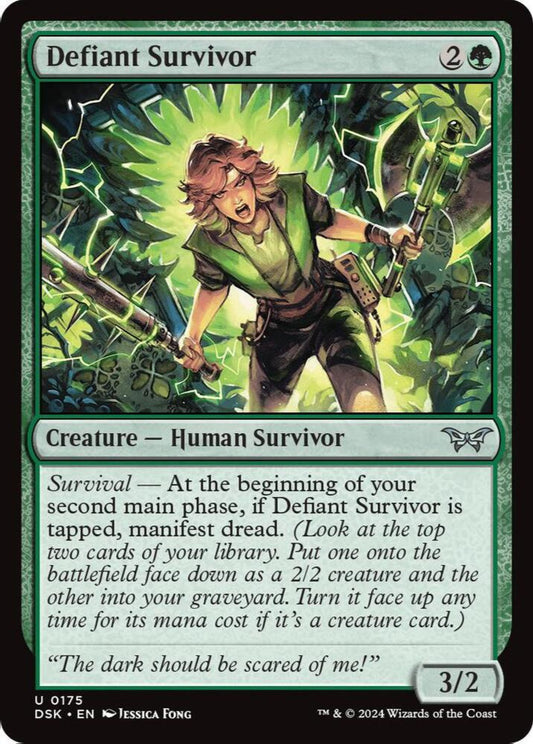 Defiant Survivor DSK Creature  Human Survivor NM