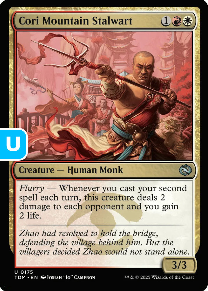Cori Mountain Stalwart TDM Creature Human Monk NM