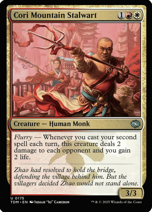 Cori Mountain Stalwart TDM Creature Human Monk NM