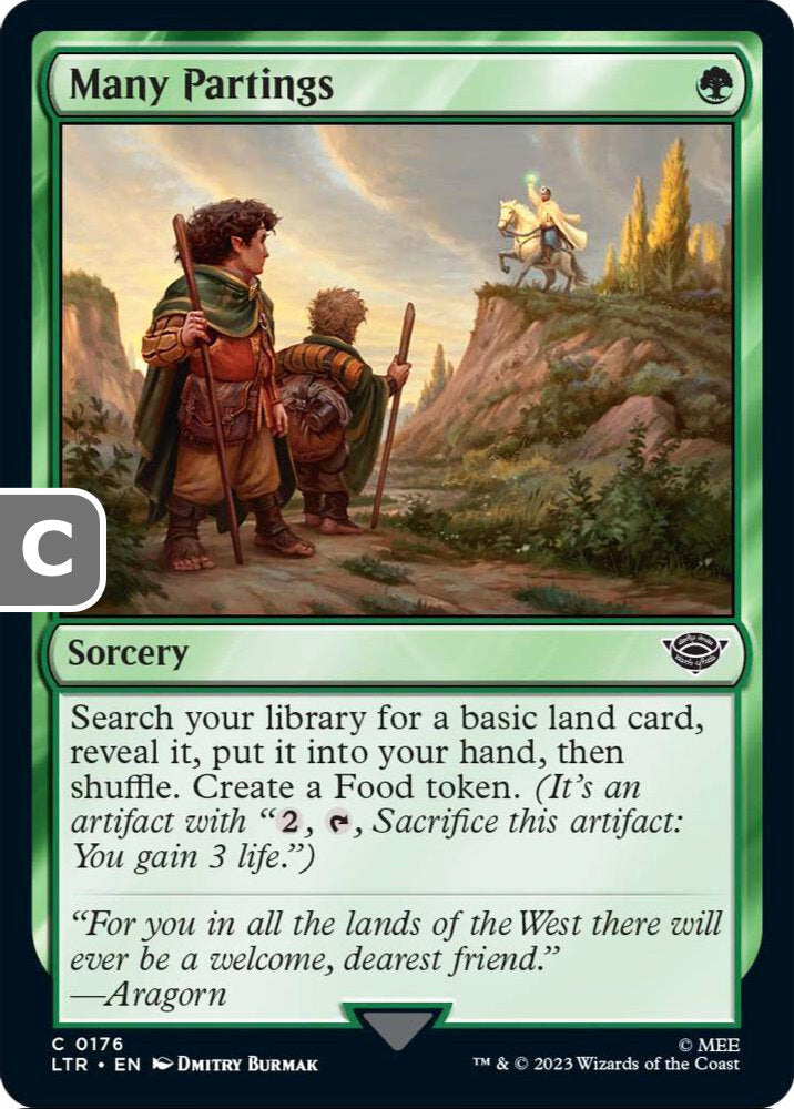 Many Partings LTR Sorcery  NM