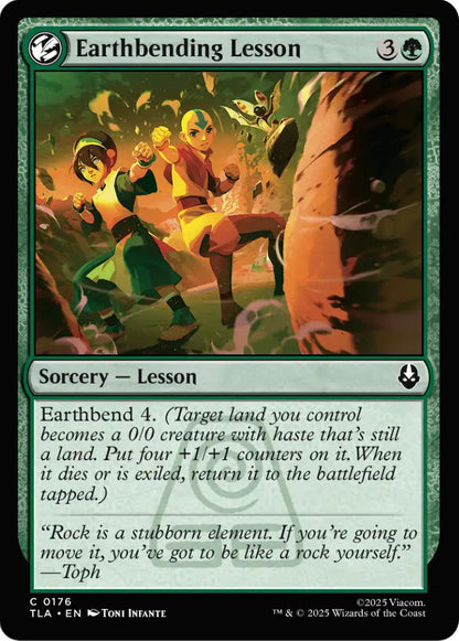 Earthbending Lesson TLA Sorcery Lesson NM