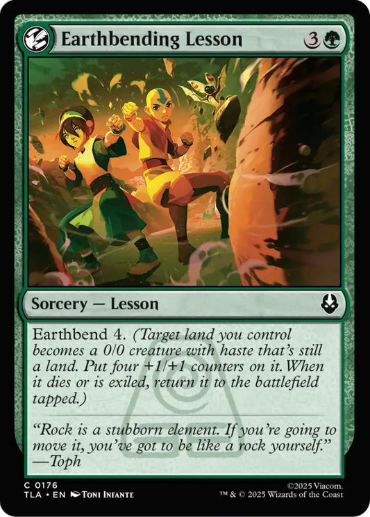 Earthbending Lesson TLA Sorcery Lesson NM