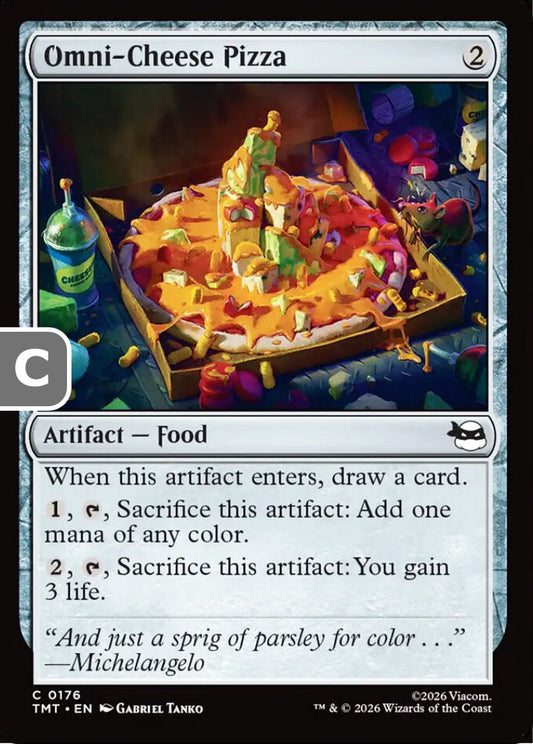 Omni-Cheese Pizza TMT Artifact Food NM