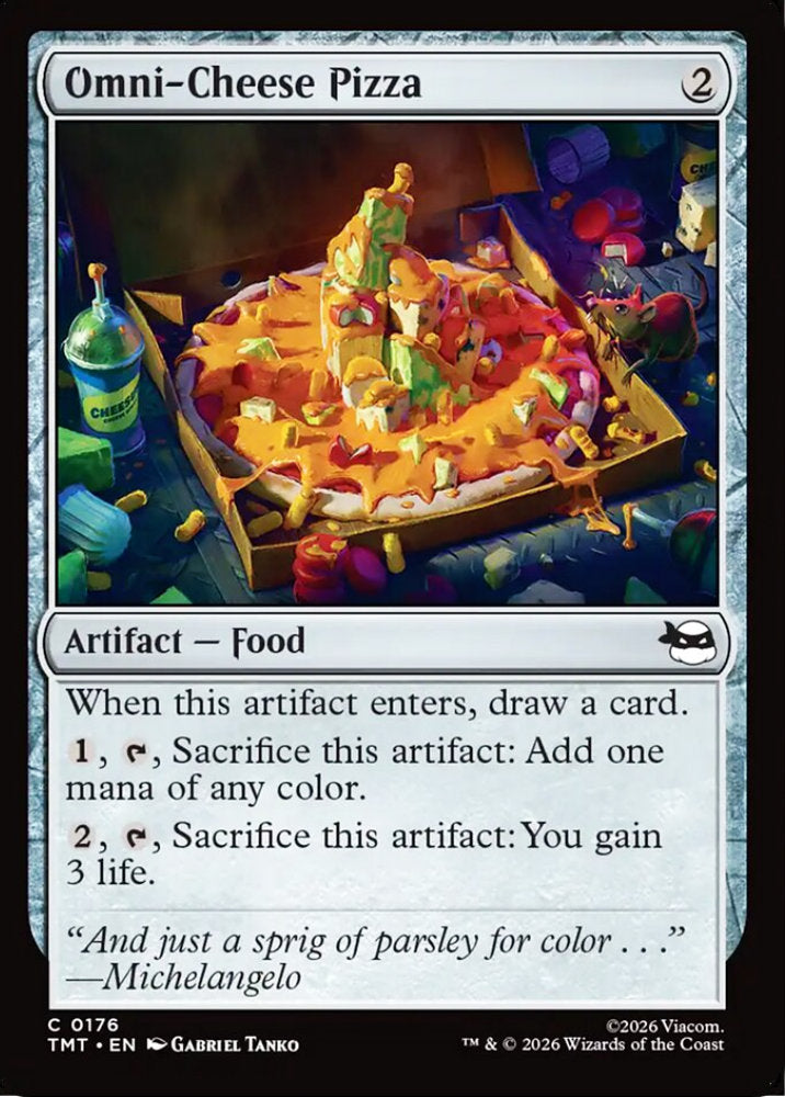 Omni-Cheese Pizza TMT Artifact Food NM