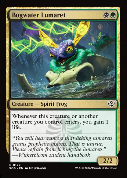 Bogwater Lumaret SOS Creature Spirit Frog NM