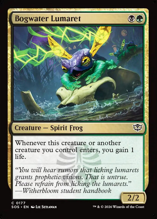 Bogwater Lumaret SOS Creature Spirit Frog NM