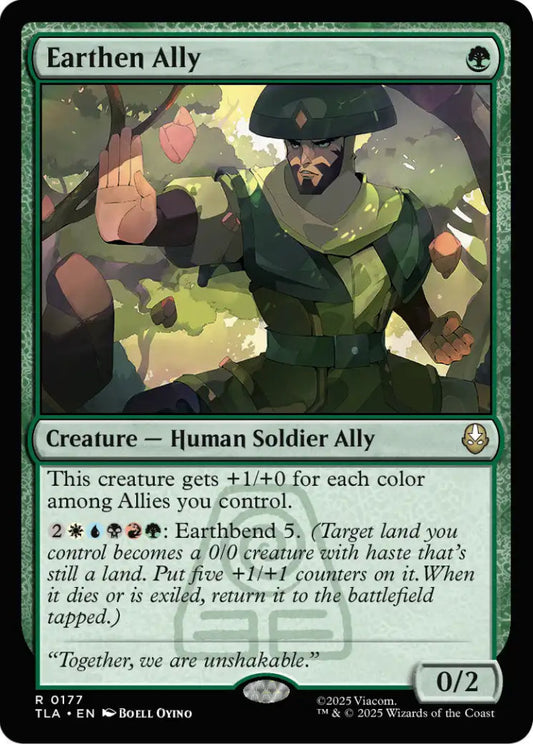 Earthen Ally TLA Creature Human Soldier Ally NM