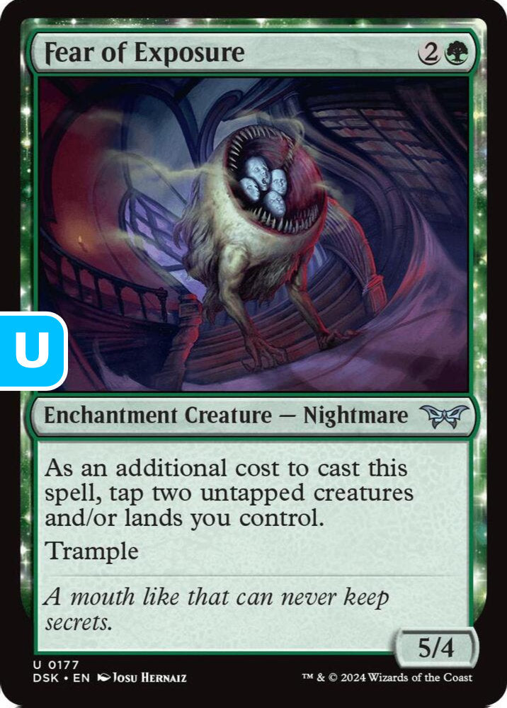 Fear of Exposure DSK Enchantment Creature Nightmare NM