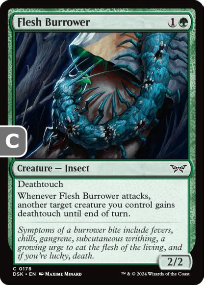 Flesh Burrower DSK Creature Insect NM