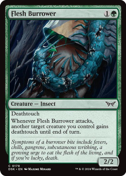 Flesh Burrower DSK Creature Insect NM