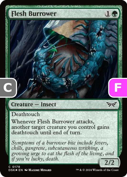 Flesh Burrower DSK Creature Insect *Foil* NM