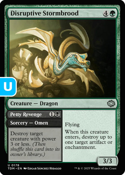 Disruptive Stormbrood TDM Creature Dragon NM