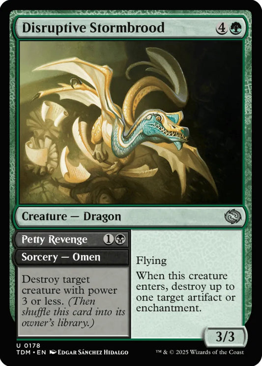 Disruptive Stormbrood TDM Creature Dragon NM