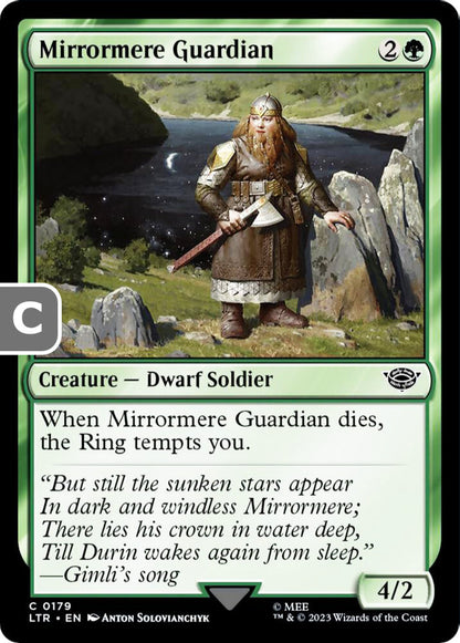 Mirrormere Guardian LTR Creature Dwarf Soldier NM