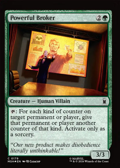 Powerful Broker MSH Creature Human Villain *Foil* NM