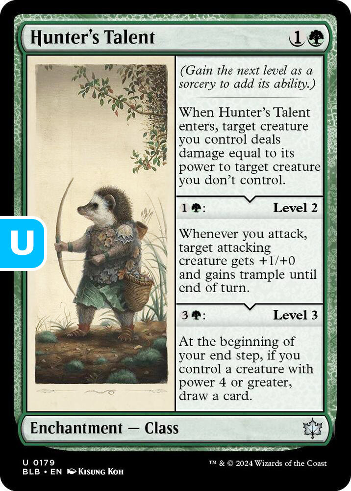 Hunter's Talent BLB Enchantment Class NM