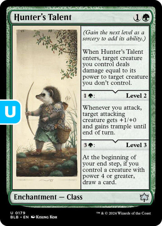 Hunter's Talent BLB Enchantment Class NM