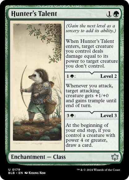 Hunter's Talent BLB Enchantment Class NM