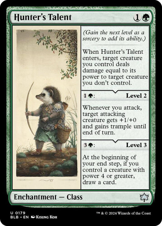 Hunter's Talent BLB Enchantment Class NM
