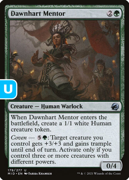 Dawnhart Mentor MID Creature Human Warlock NM