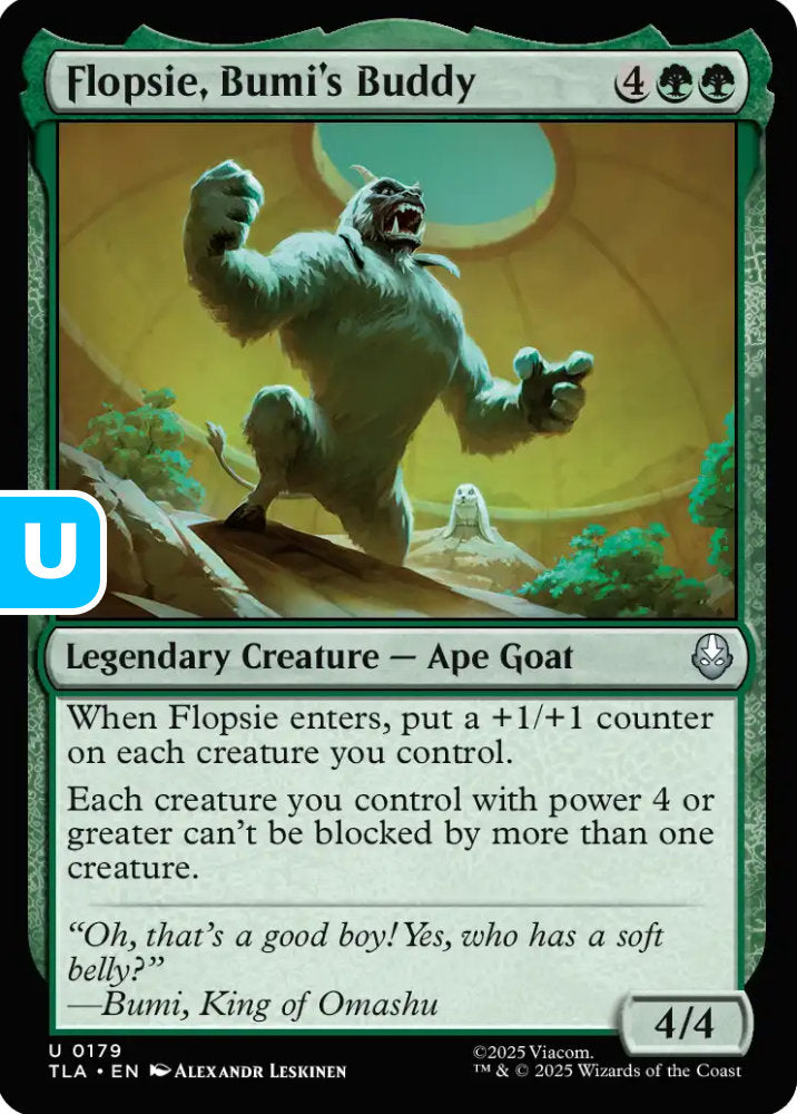 Flopsie Bumi's Buddy TLA Legendary Creature Ape Goat NM