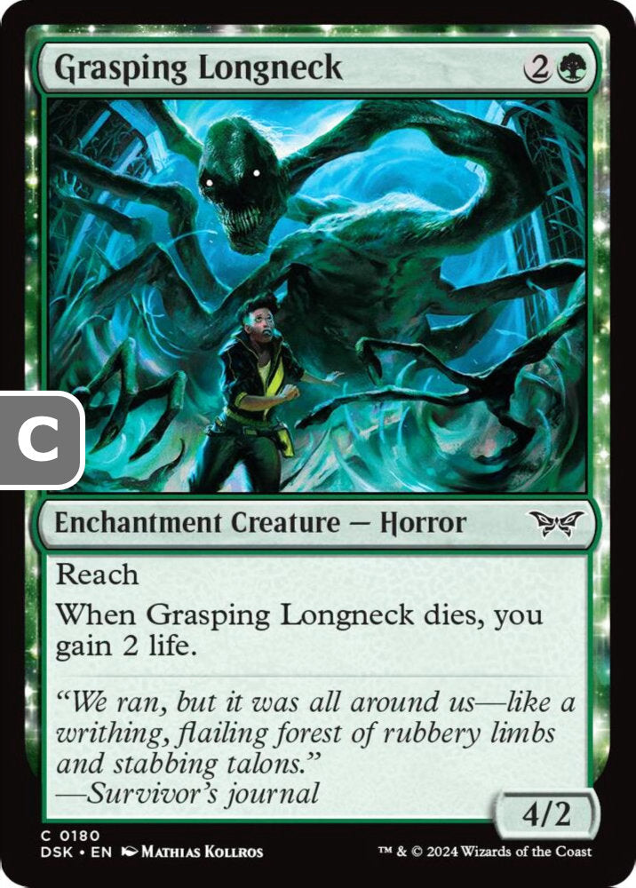 Grasping Longneck DSK Enchantment Creature Horror NM