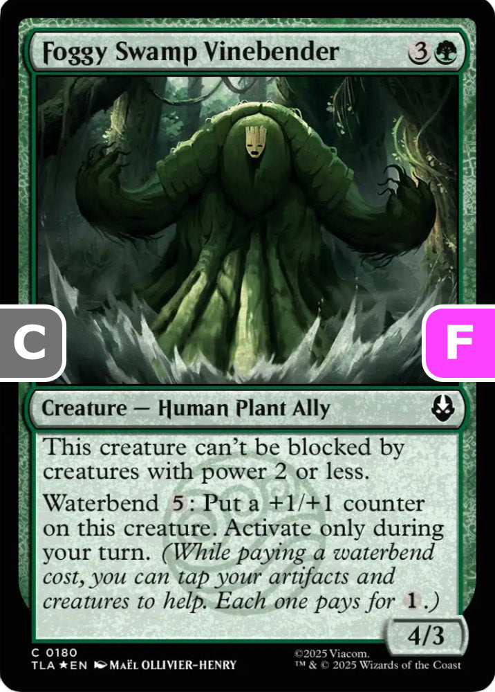 Foggy Swamp Vinebender TLA Creature Human Plant Ally *Foil* NM