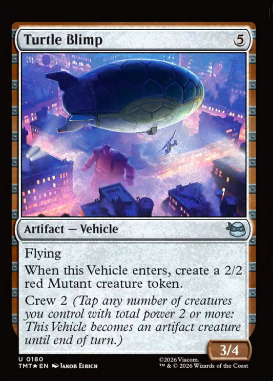 Turtle Blimp TMT Artifact Vehicle *Foil* NM