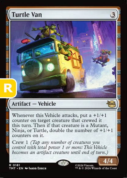 Turtle Van TMT Artifact Vehicle NM